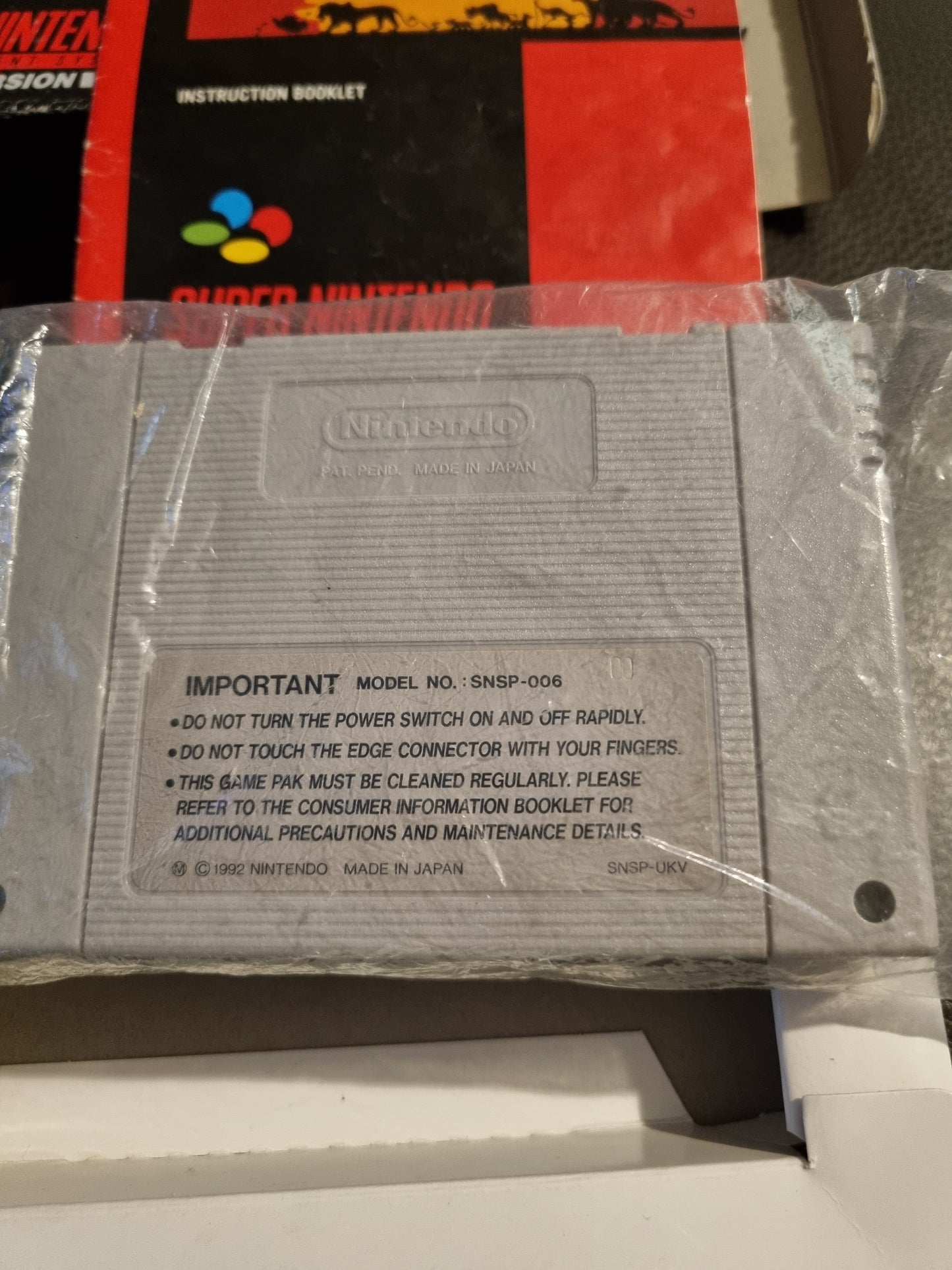 SNES The Lion King Boxed with Manual