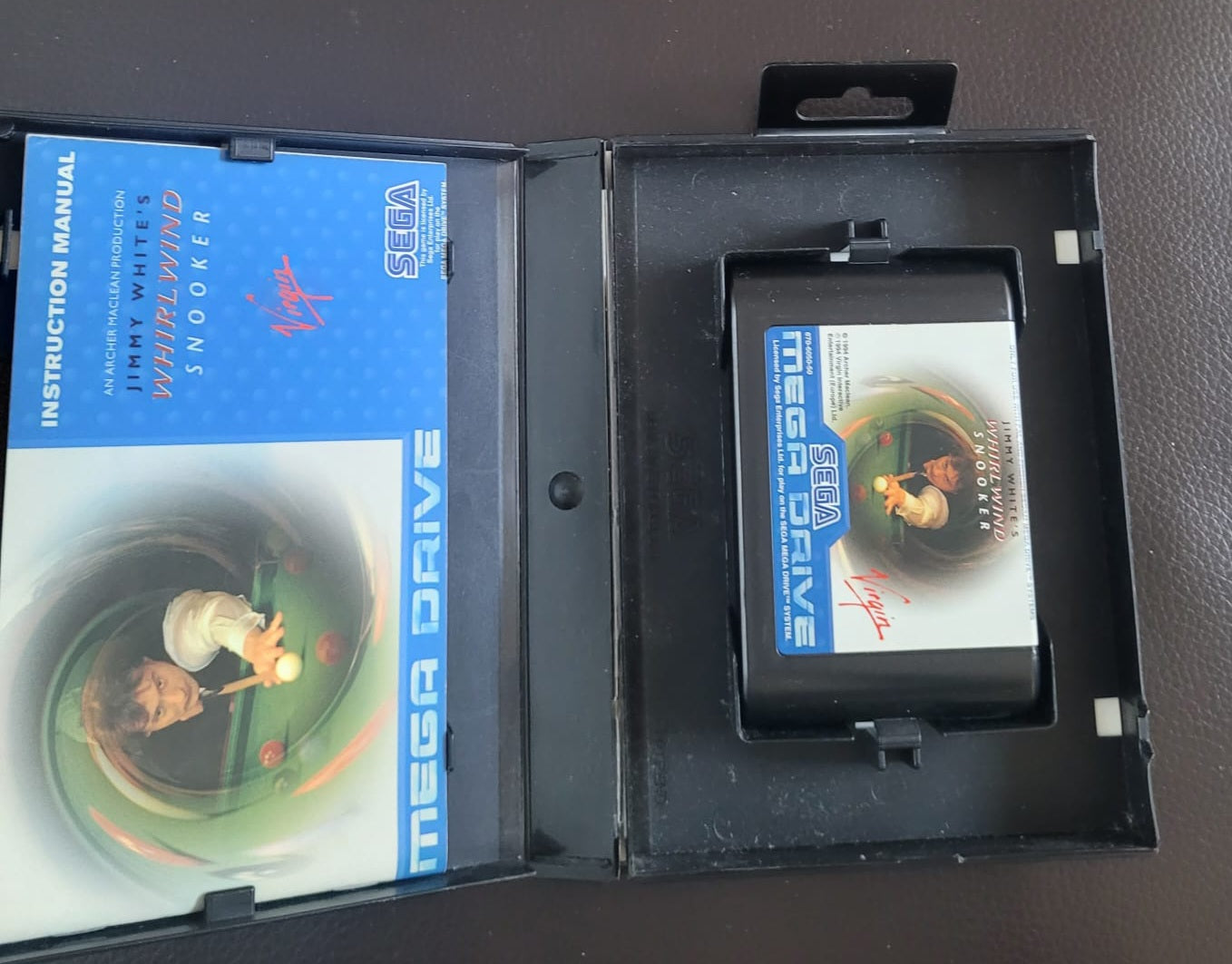 Sega Mega Drive Jimmy White's Whirlwind Snooker boxed with manual