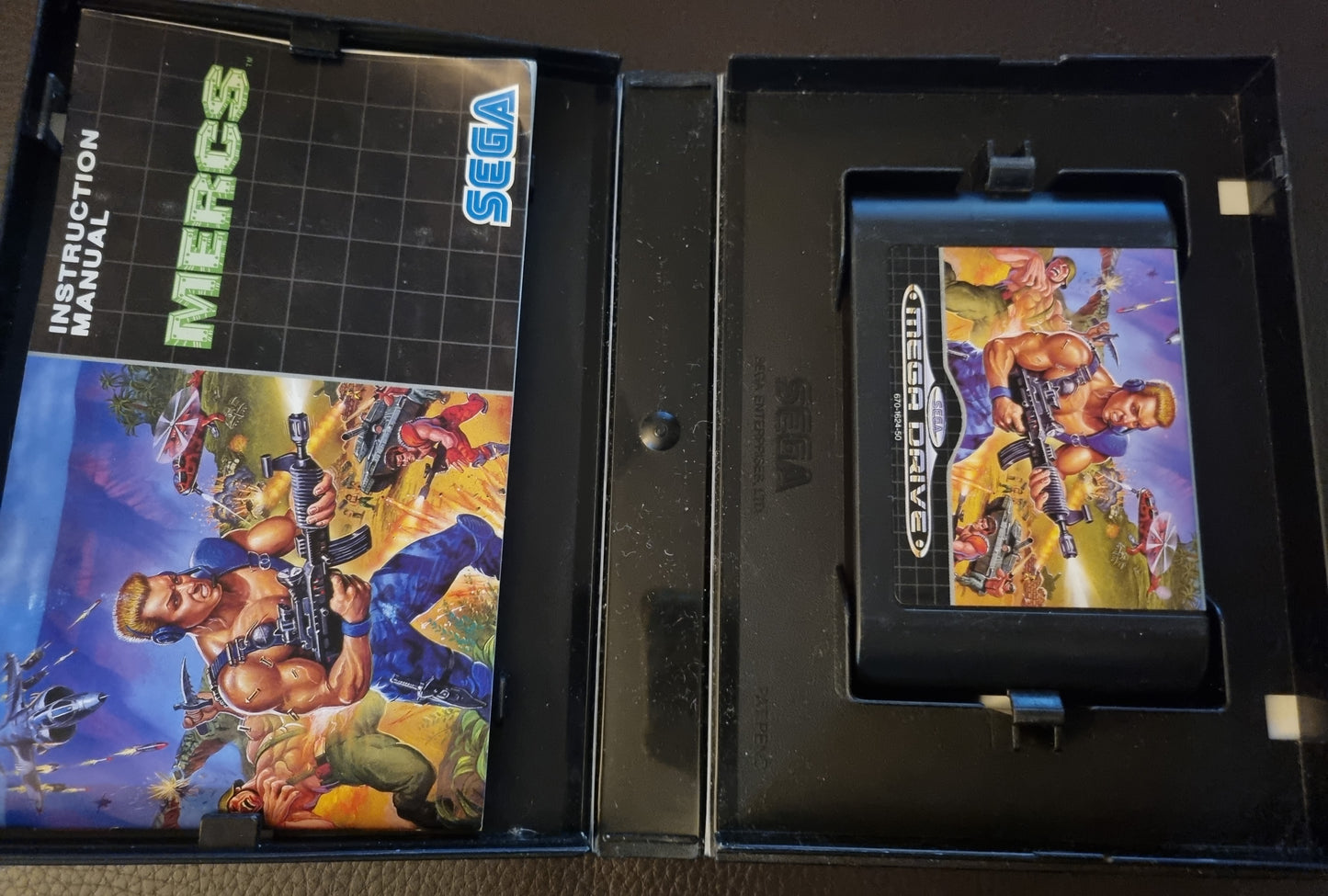 Sega Mega Drive Mercs boxed with manual