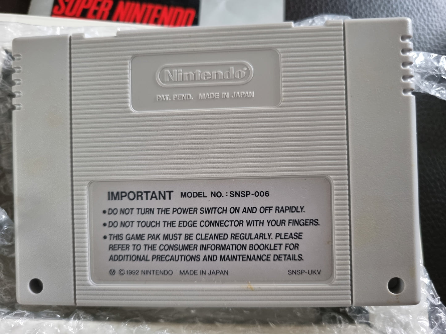 SNES Prince of Persia boxed with manual