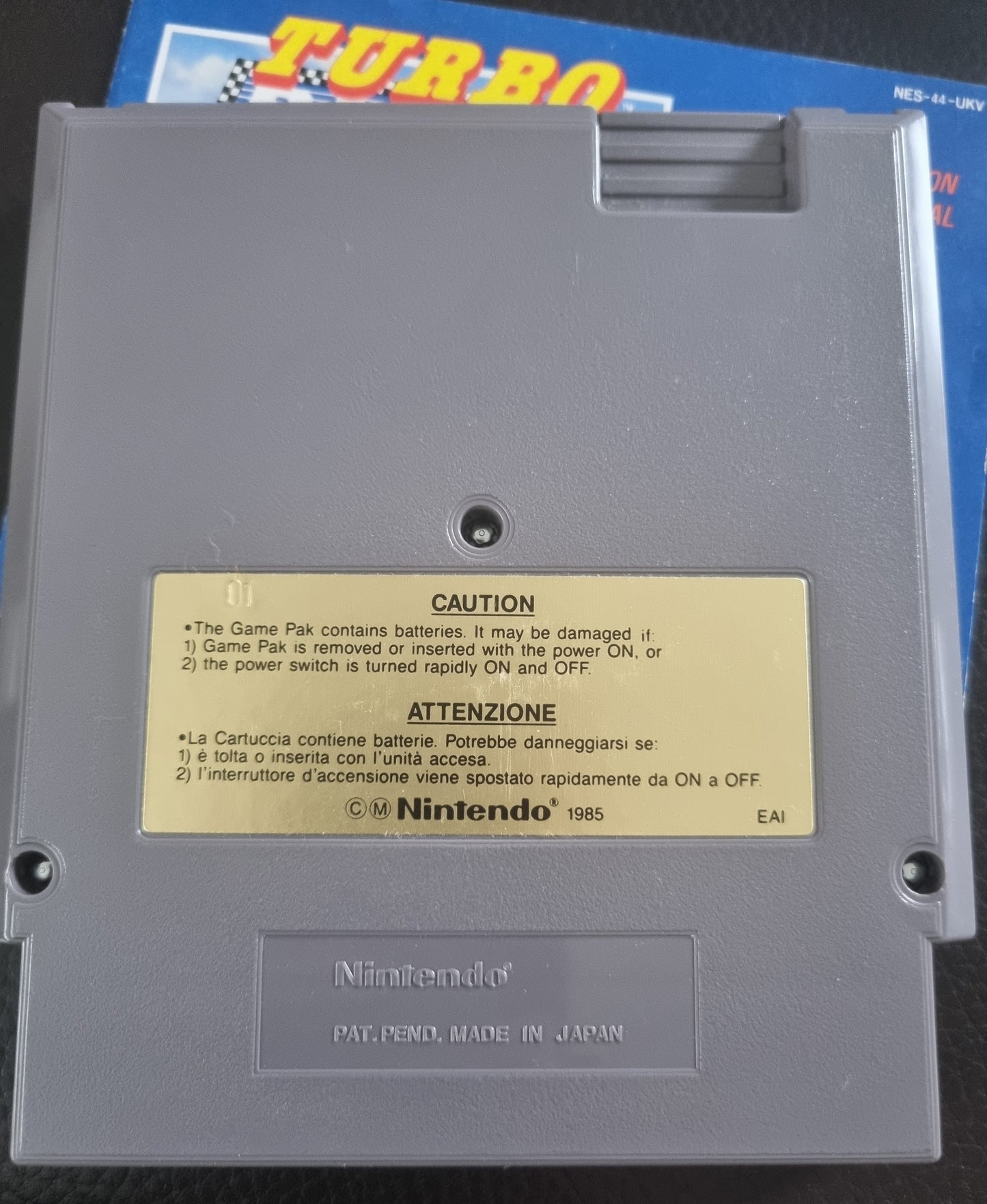 NES Turbo Racing boxed with manual