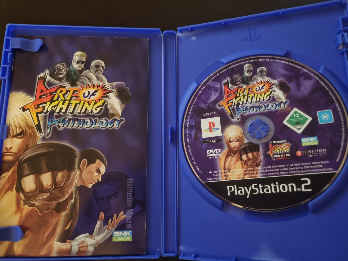 PS2 Art of Fighting Anthology boxed with manual