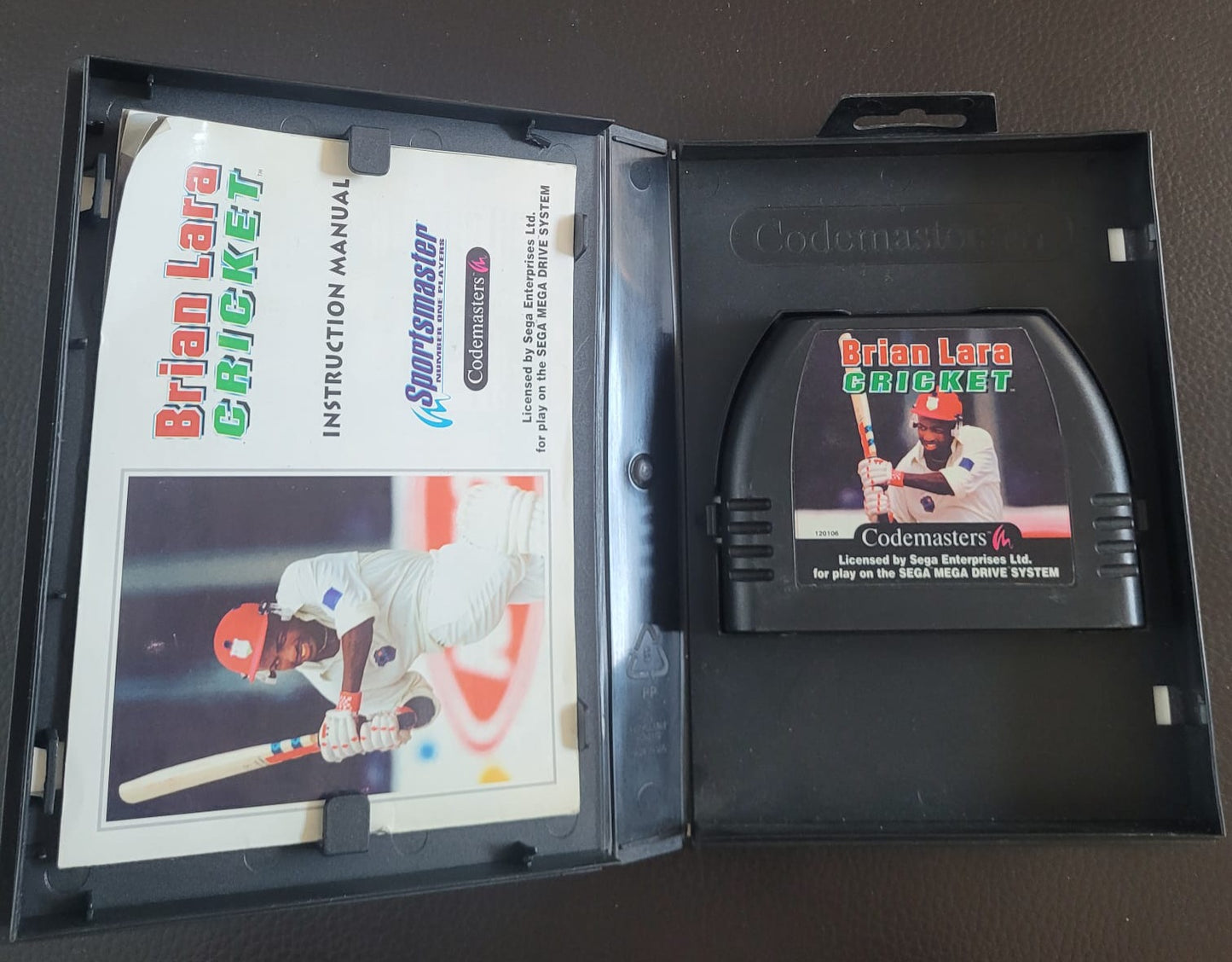 Sega Mega Drive Brian Lara Cricket boxed with manual