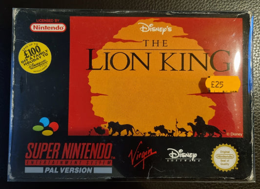 SNES The Lion King Boxed with Manual