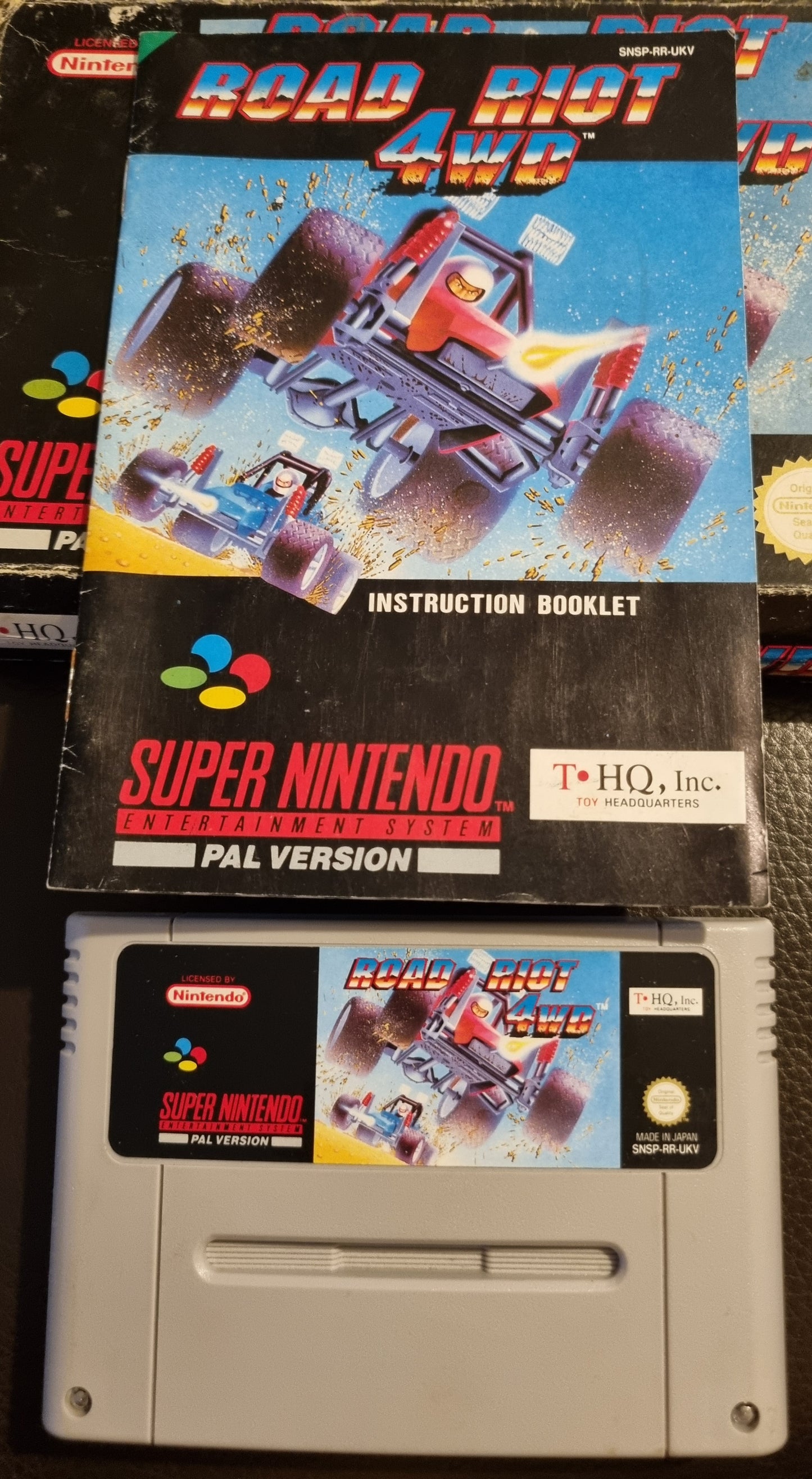 SNES Road Riot 4WD Boxed with Manual