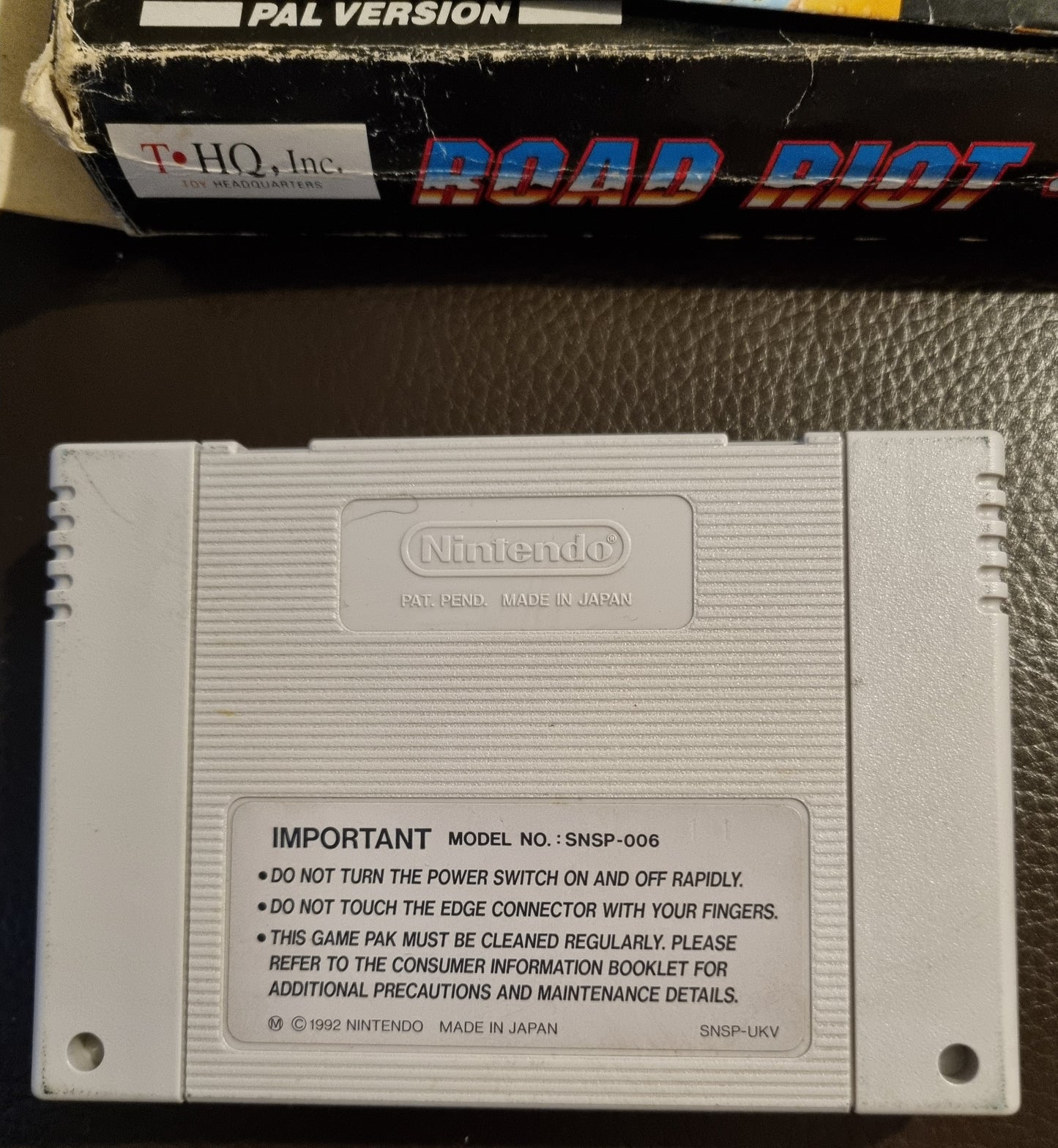 SNES Road Riot 4WD Boxed with Manual