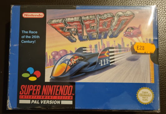 SNES F-Zero boxed with manual