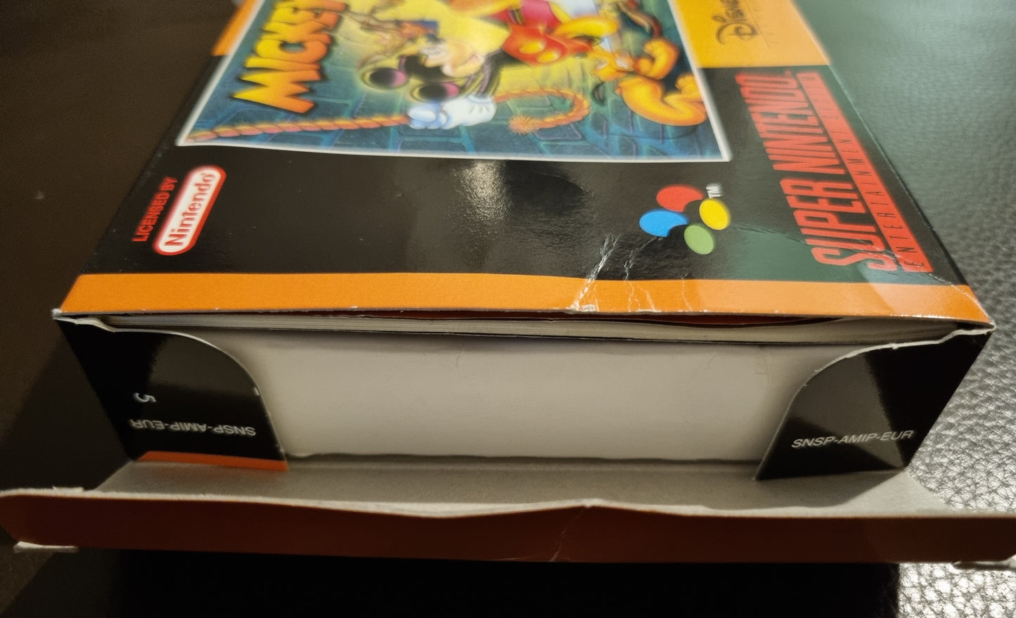 SNES Mickey Mania boxed with manual