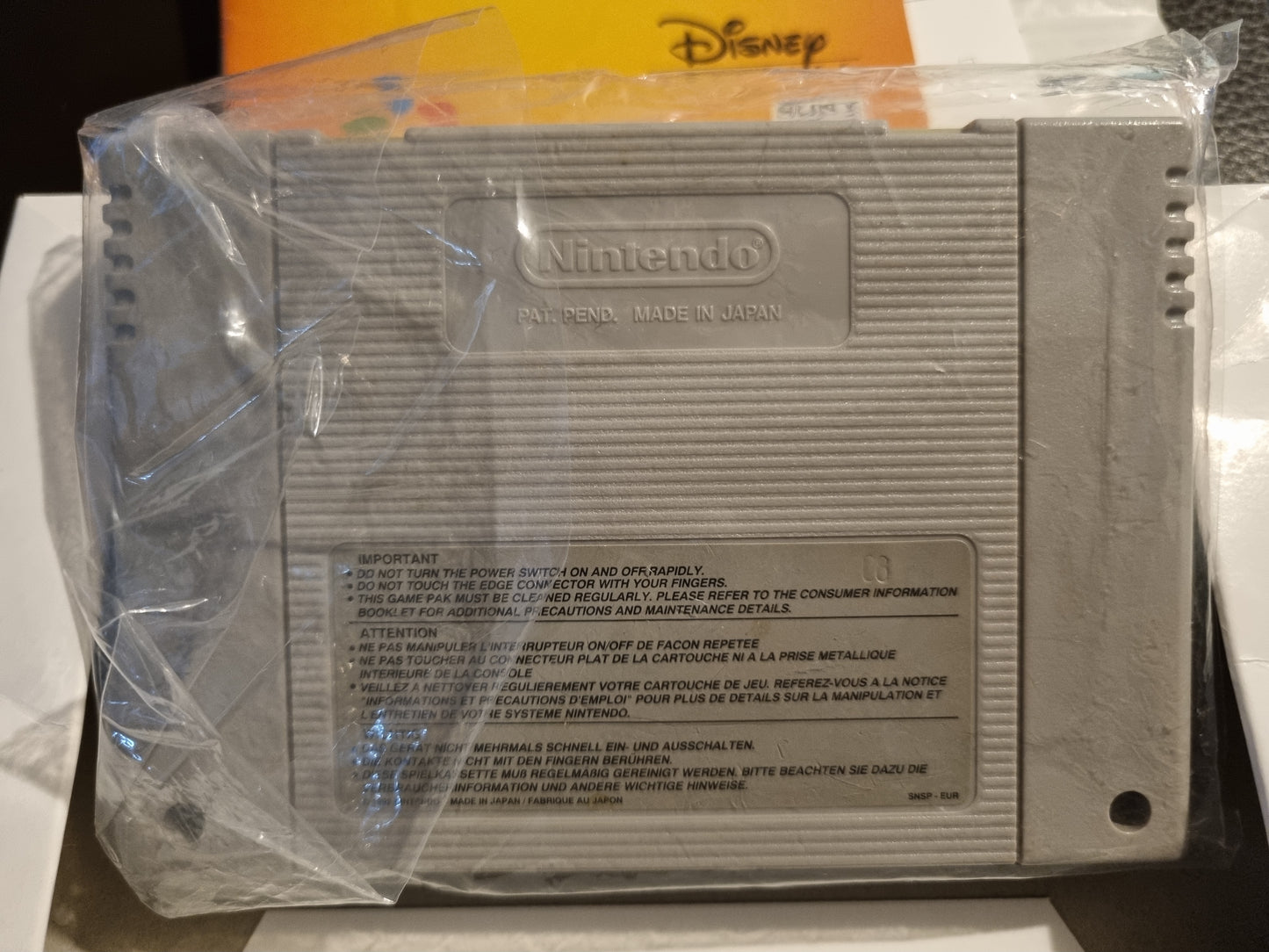 SNES Mickey Mania boxed with manual