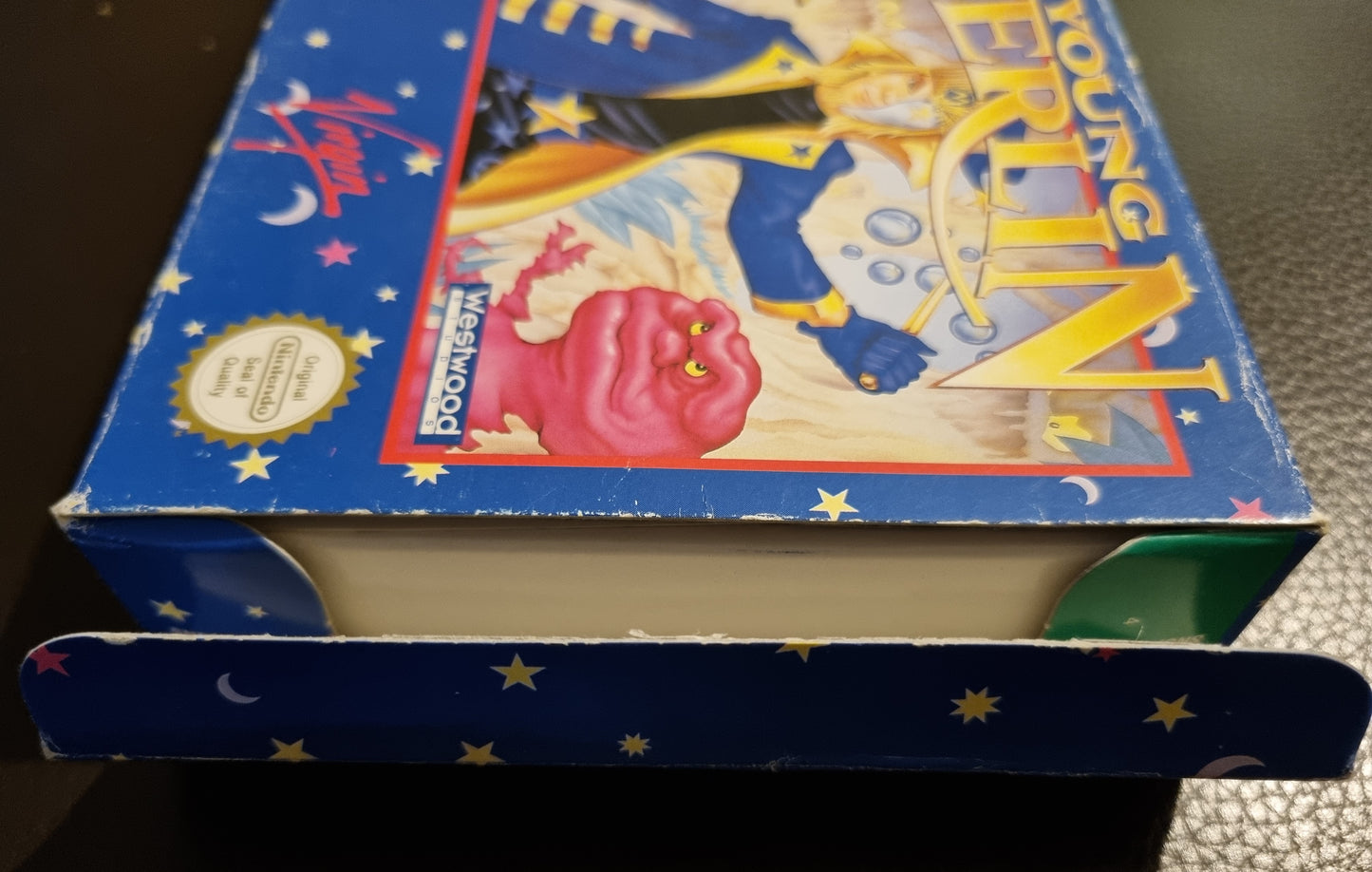 SNES Young Merlin boxed with manual
