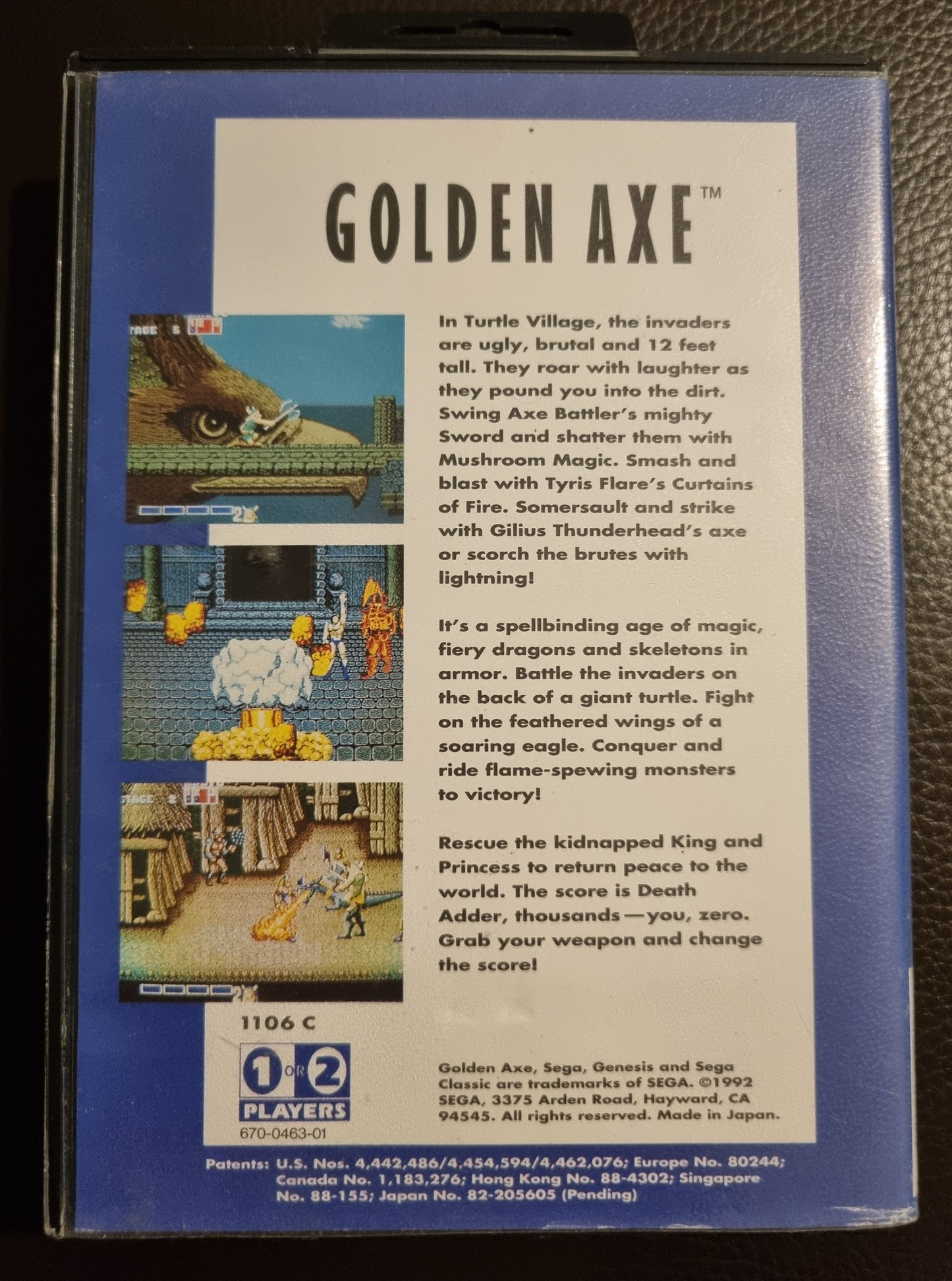 Sega Genesis Golden Axe Boxed with Manual
