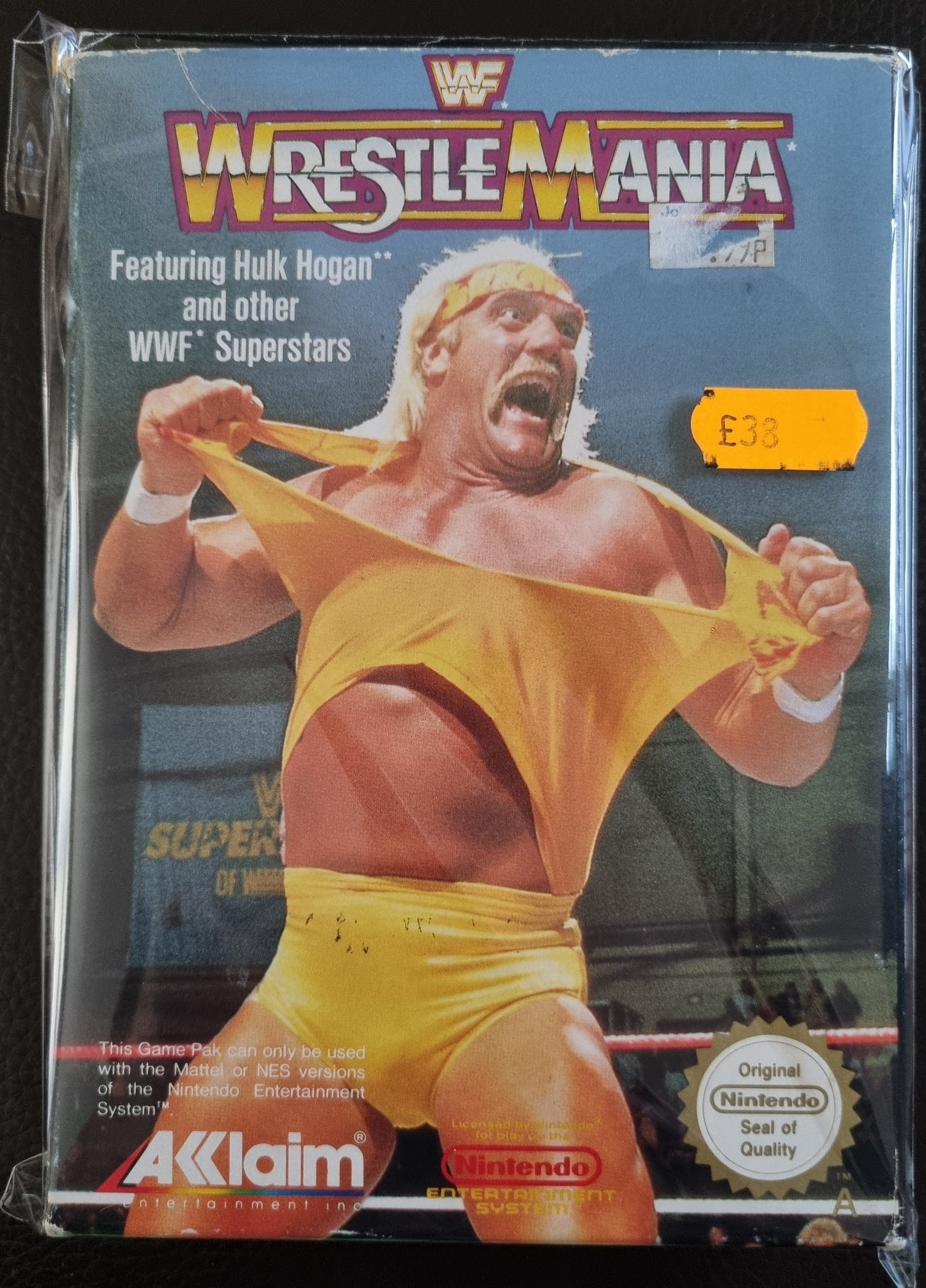 NES WWF Wrestlemania boxed complete