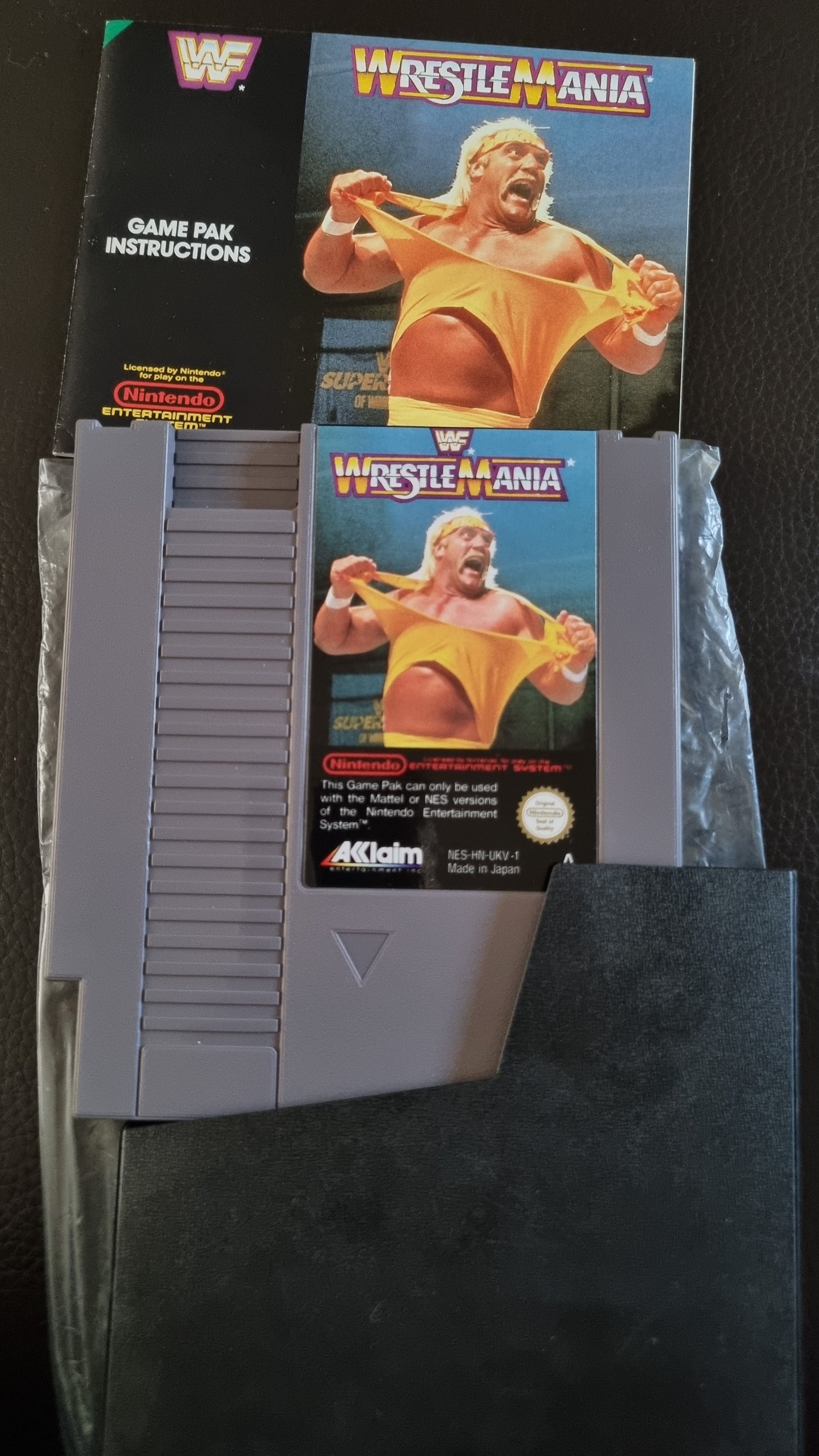 NES WWF Wrestlemania boxed complete