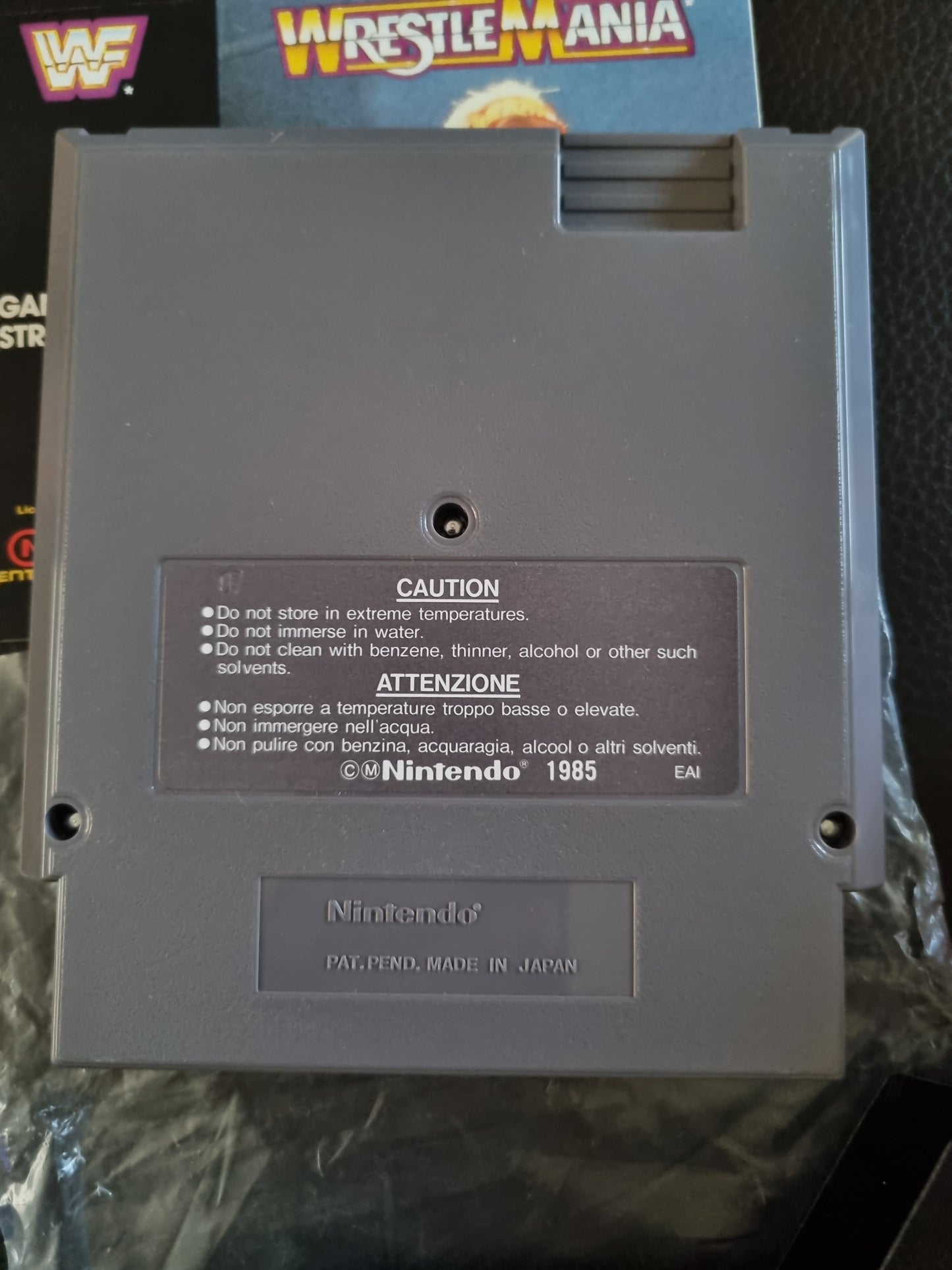 NES WWF Wrestlemania boxed complete