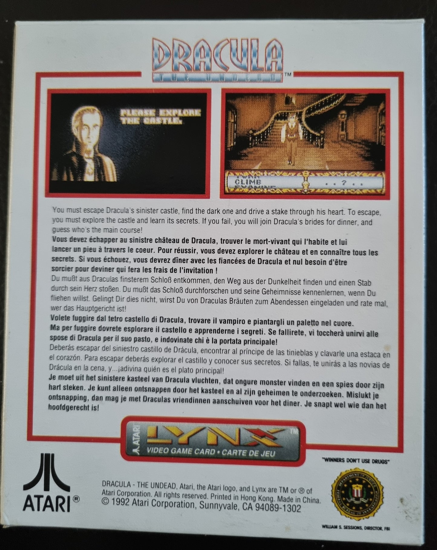 Atari Lynx Dracula The Undead boxed complete