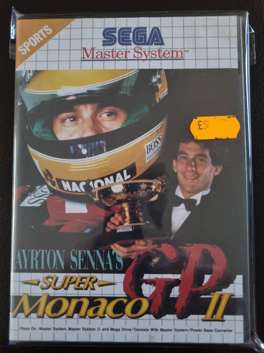 Sega Master System Super Monaco GP II boxed with manual