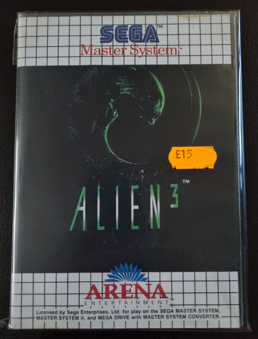 Sega Master System Alien 3 boxed with manual
