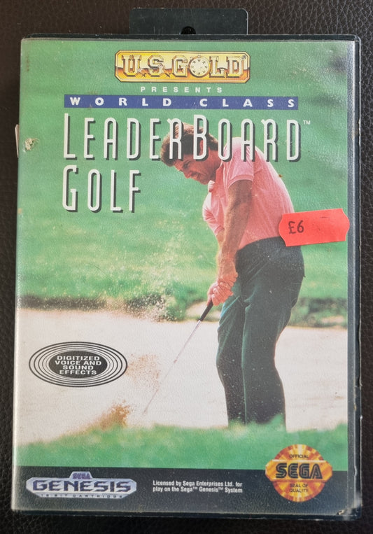 Sega Genesis World Class Leadership Golf boxed with manual