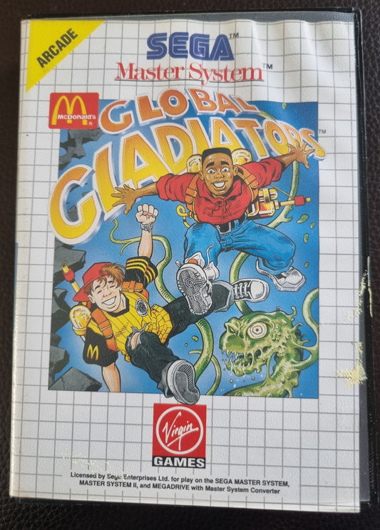Sega Master System MacDonalds Global Gladiators boxed no manual