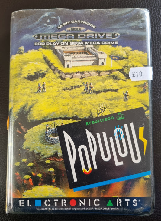 Sega Mega Drive Populous boxed no manual