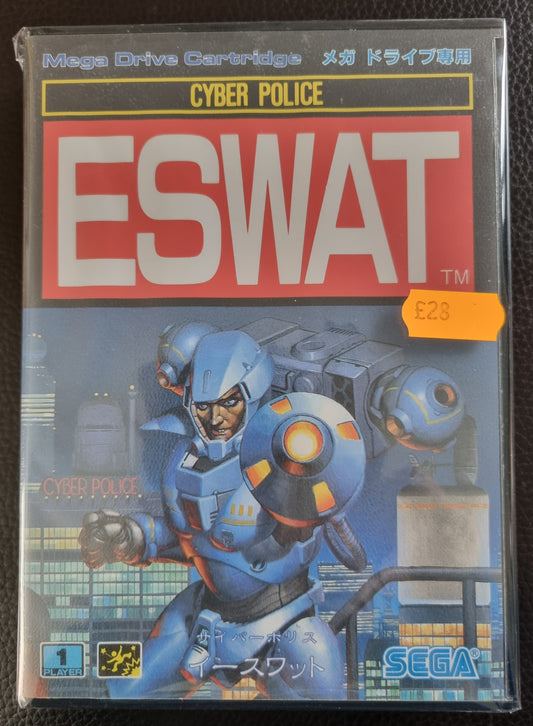 Sega Mega Drive Cyber Police ESWAT boxed with manual - Japanese