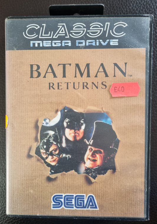 Sega Mega Drive Batman Returns Brown Bag Edition - boxed no manual