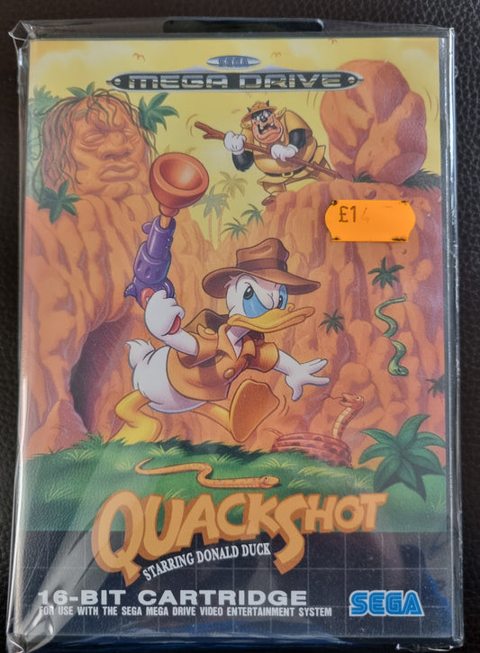 Sega Mega Drive QuackShot boxed with manual