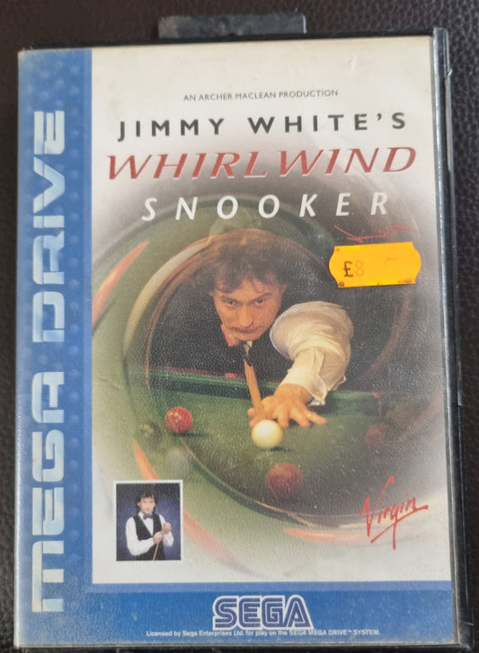 Sega Mega Drive Jimmy White's Whirlwind Snooker boxed with manual