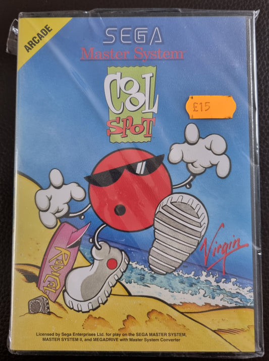 Sega Master System Cool Spot boxed with manual