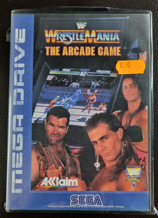 Sega Mega Drive The WWF WrestleMania The Arcade Game boxed with manual