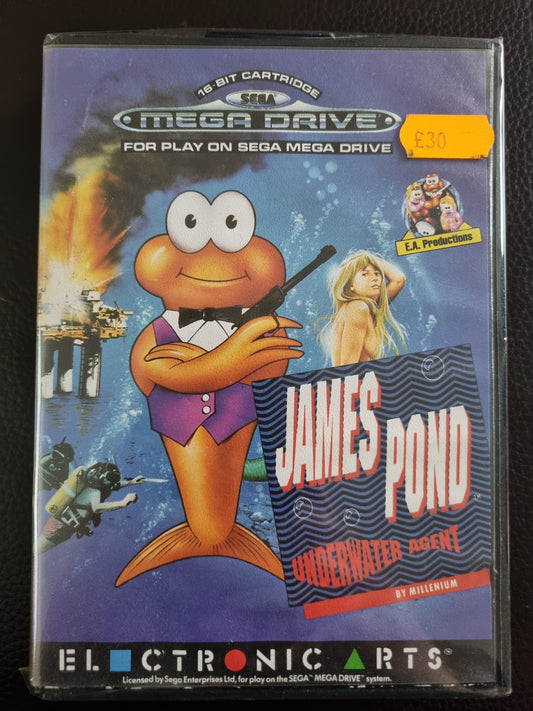 Sega Mega Drive James Pond boxed with manual