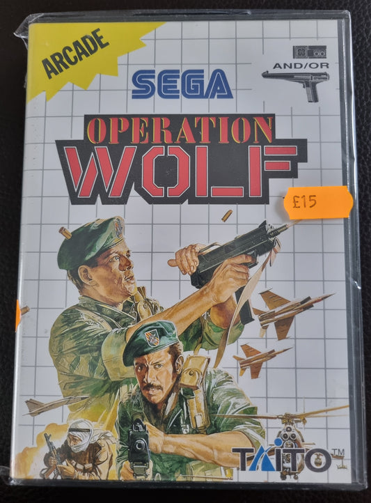 Sega Master System Operation Wolf boxed with manual