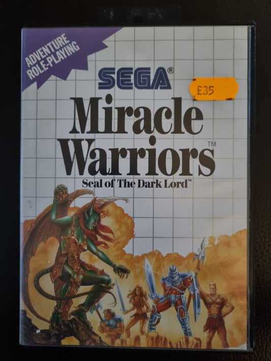 Sega Master System Miracle Warriors boxed with manual