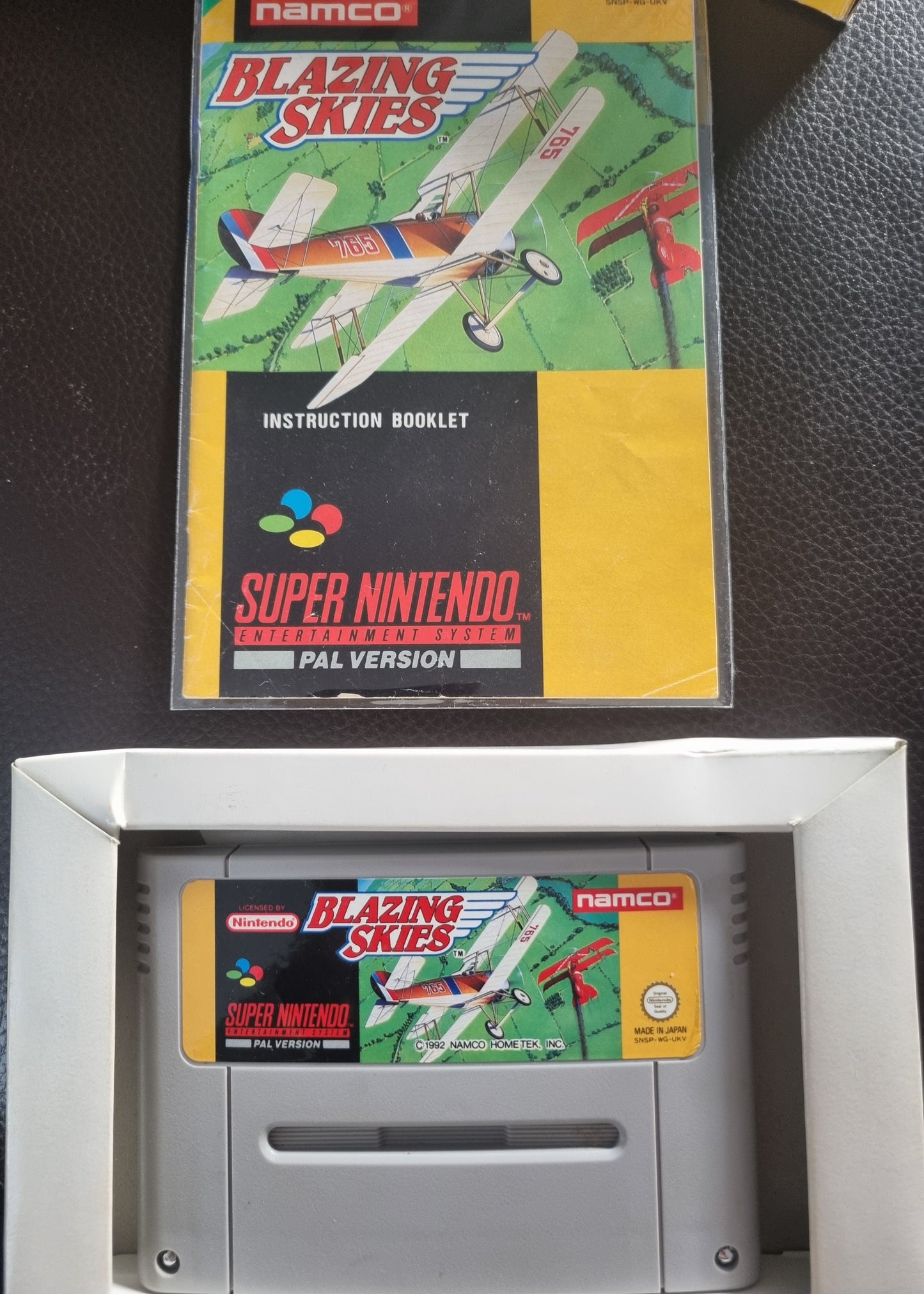SNES Blazing Skies boxed with manual