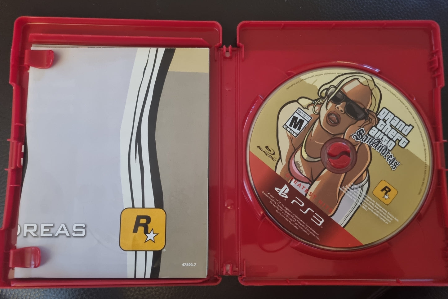 PS3 Grand Theft Auto San Andreas boxed with poster NTSC