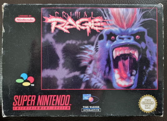SNES Primal Rage boxed with manual