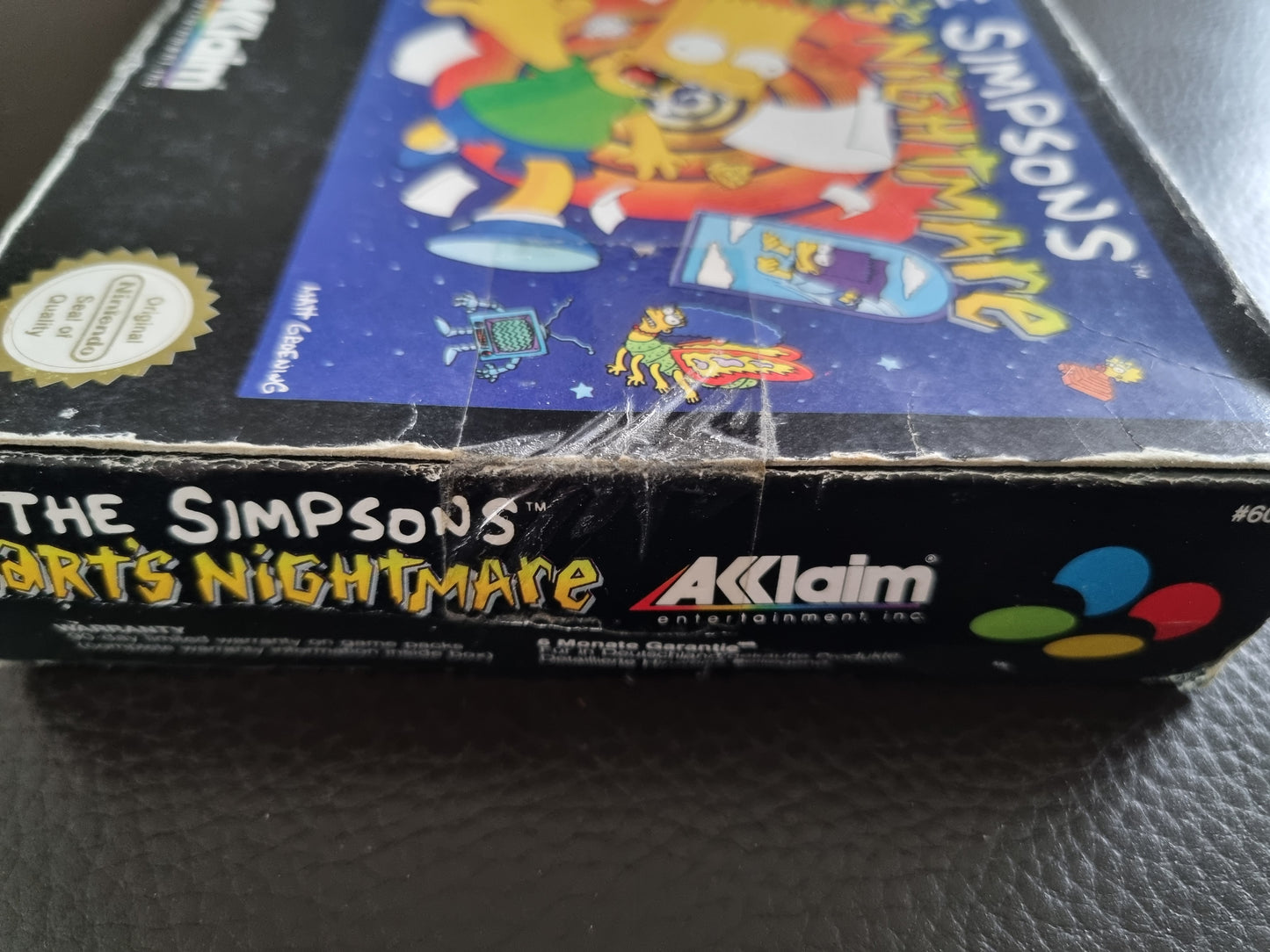 SNES The Simpsons Bart's Nightmare boxed with manual