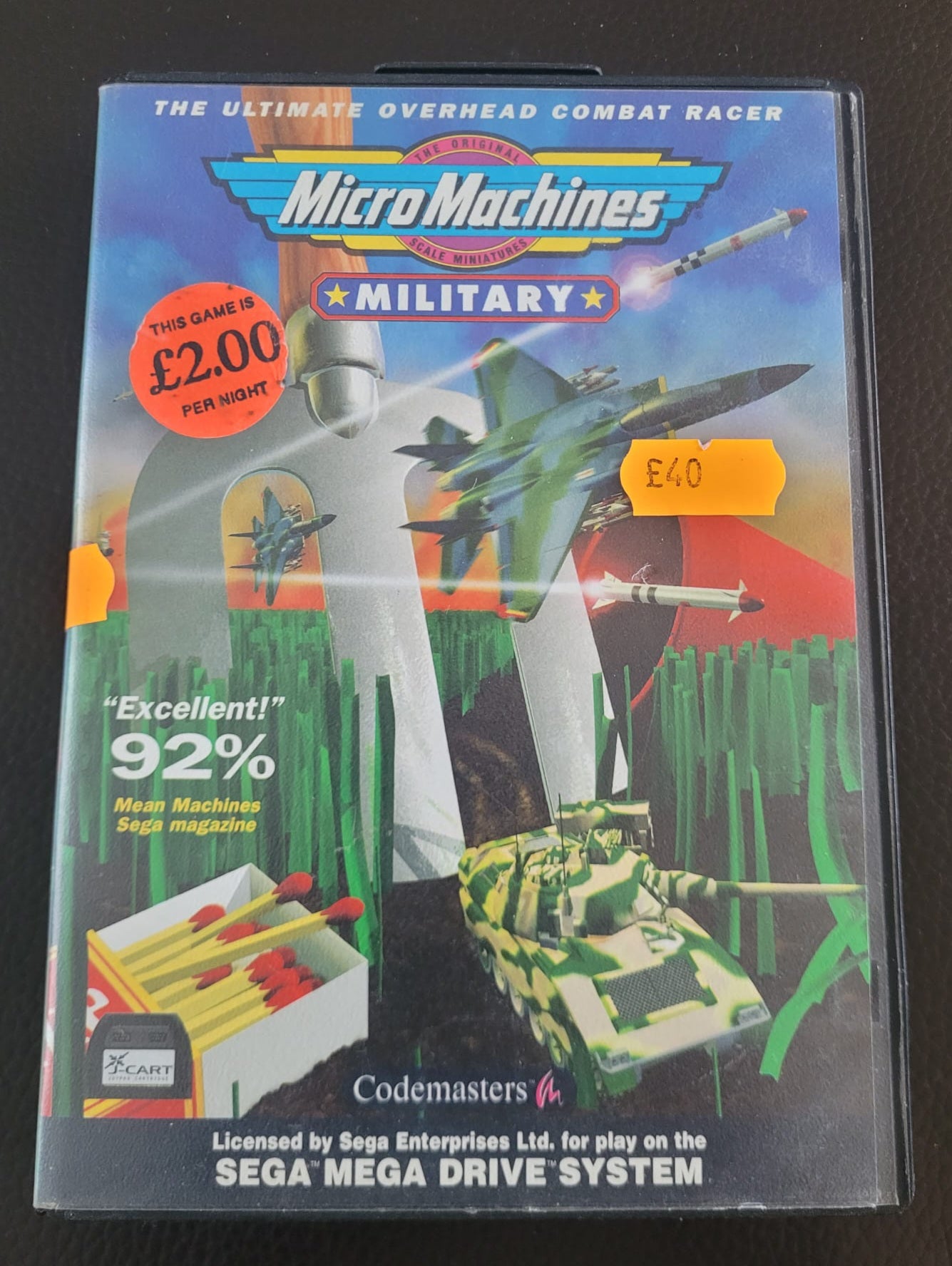 Sega Mega Drive Micro Machines Military boxed with manual