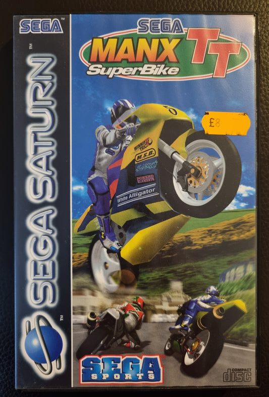 Sega Saturn Manx TT Superbike boxed with manual