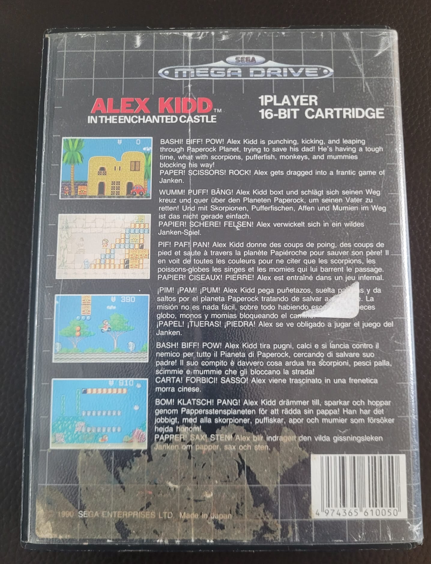 Sega Mega Drive Alex Kidd boxed with manual