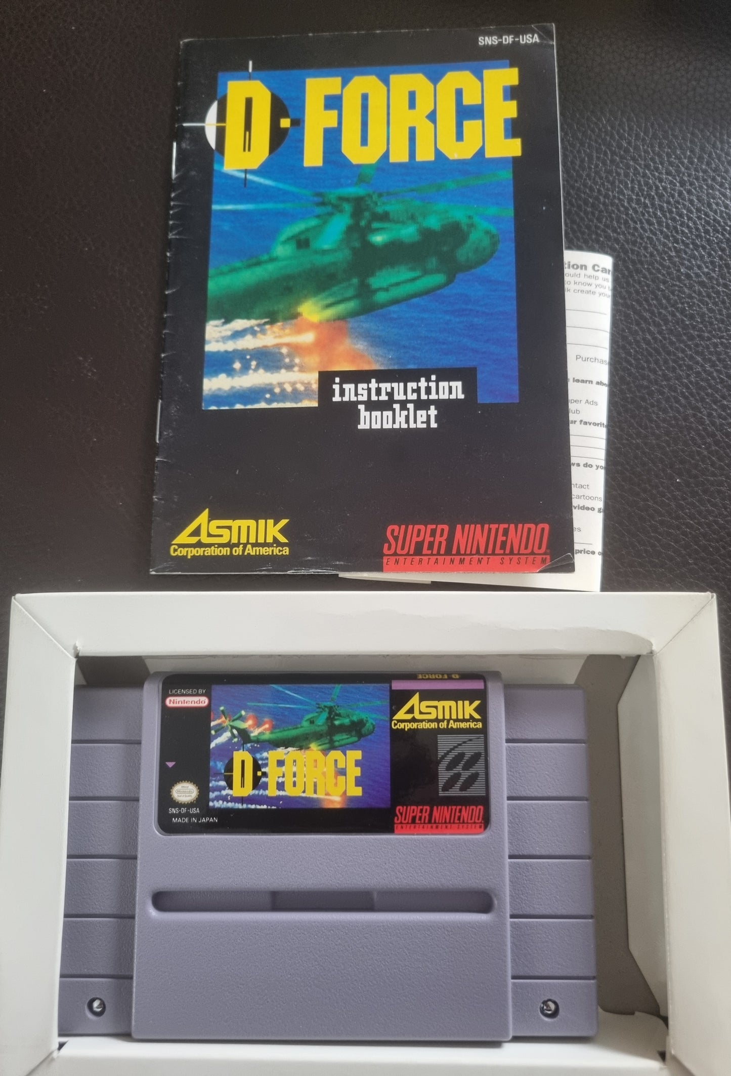 SNES D-Force boxed with manual NTSC