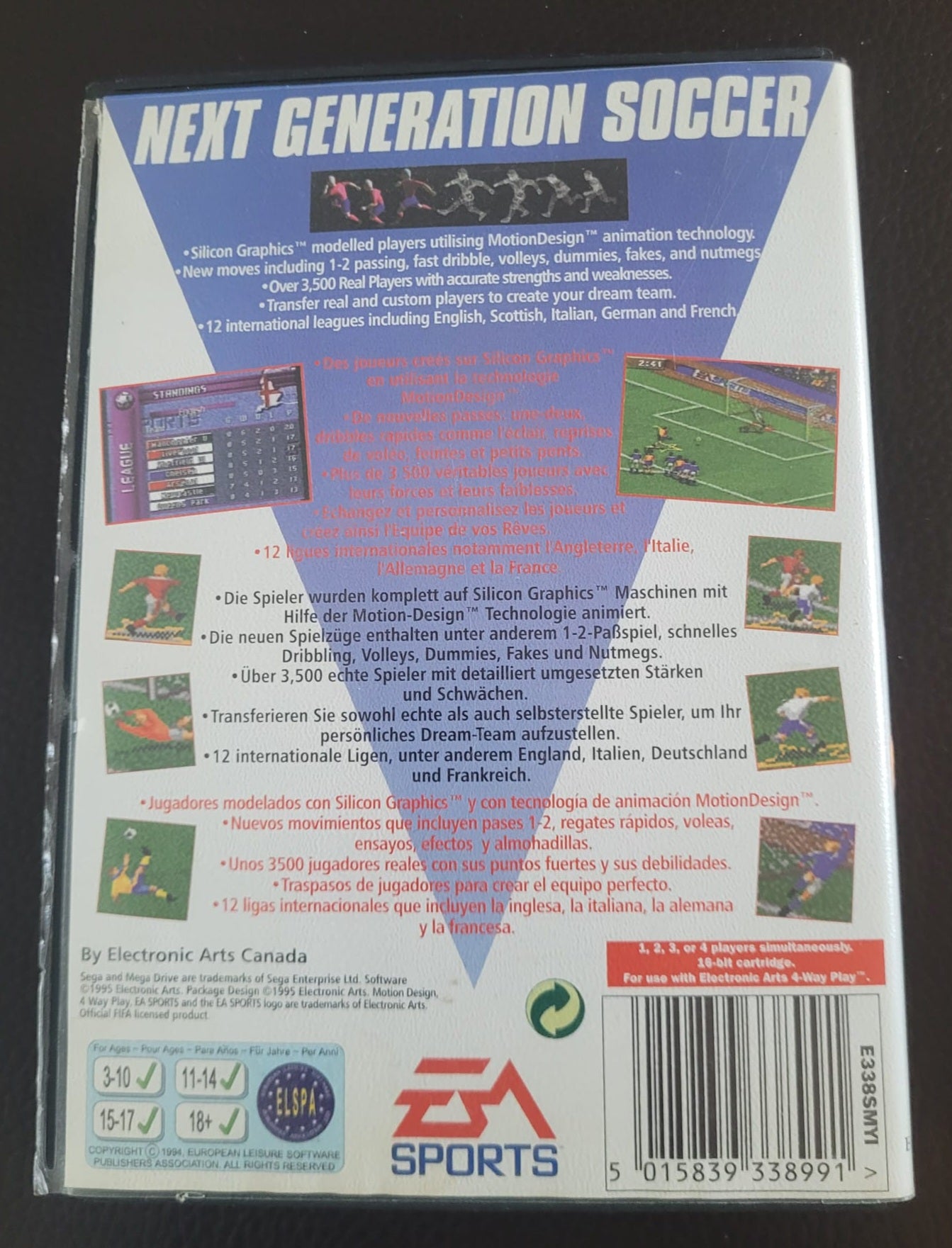 Sega Mega Drive Fifa 96 boxed with manual