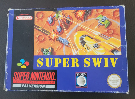 SNES Super Swiv boxed with manual