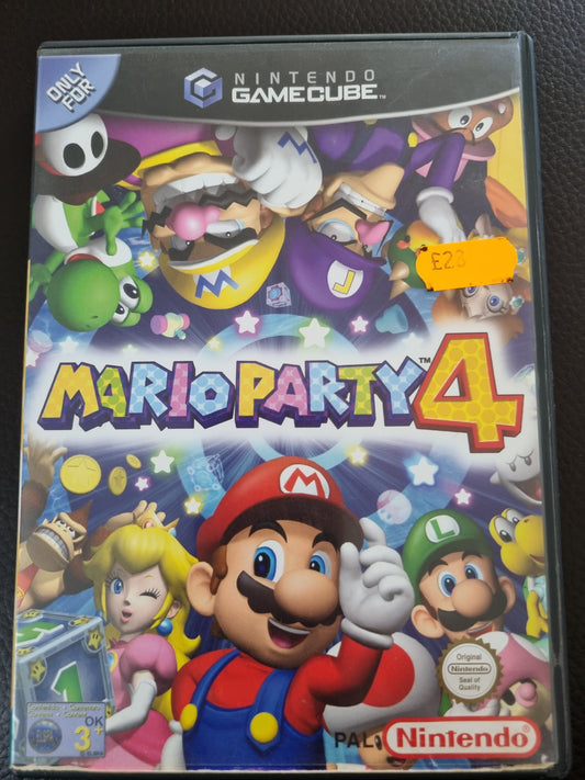 Nintendo GameCube Mario Party 4 with manual