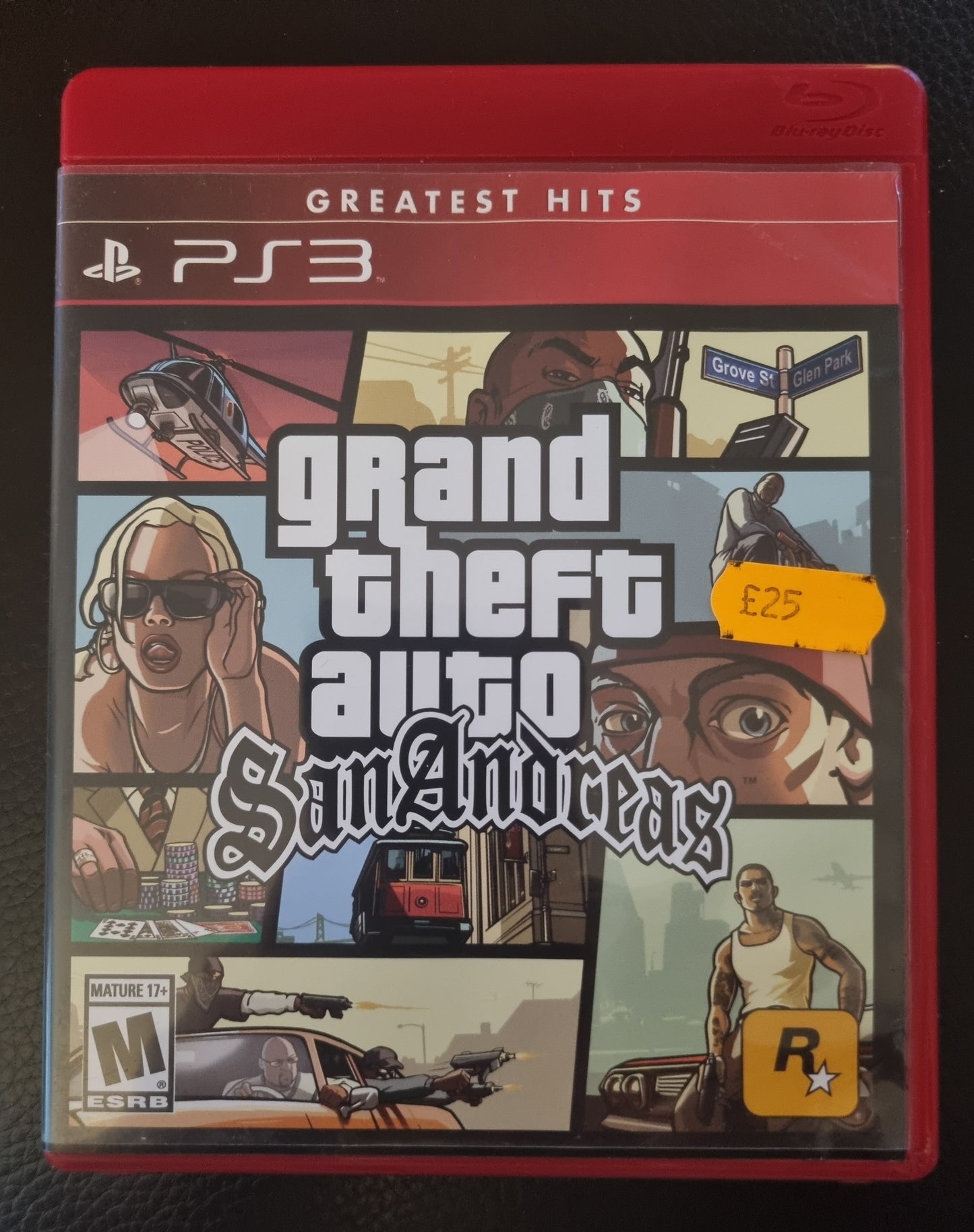PS3 Grand Theft Auto San Andreas boxed with poster NTSC