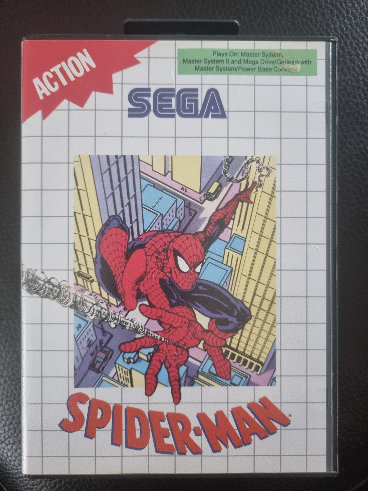 Sega Master System Spiderman boxed with manual