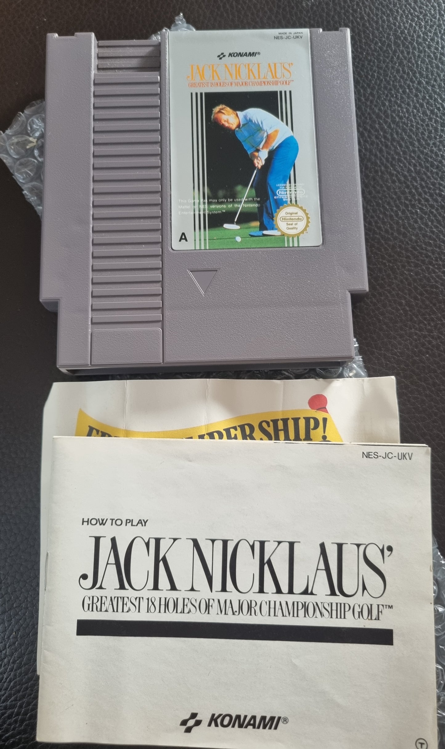 NES Jack Nicklaus Golf boxed with manual