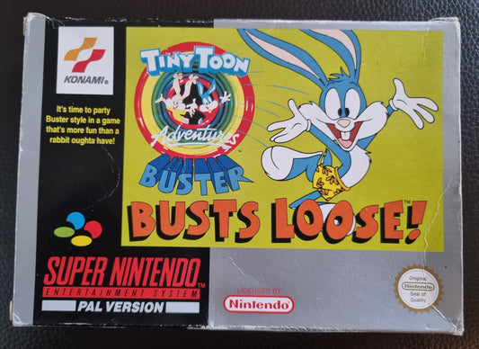 SNES Tiny Toon Adventures Buster Busts Loose! Boxed without manual