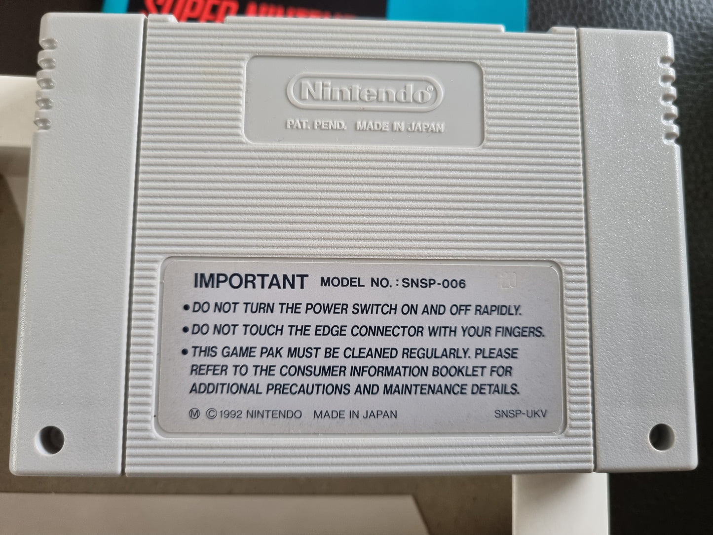 SNES Plok boxed with manual