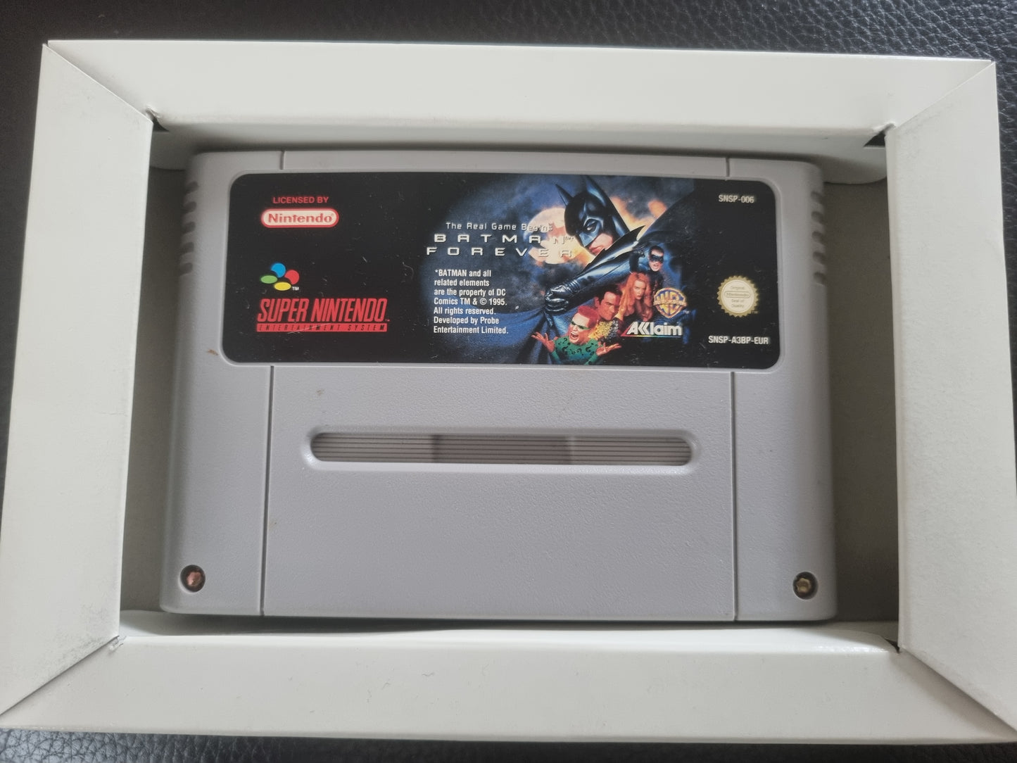 SNES Batman Forever boxed no manual